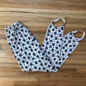 Vintage White, Blue, and Pink Stirrup/Long John’s